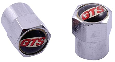 SIP Ventilkappe, 2 Stück Silber Metall für Vespa GTS Super Sport i.e. 300 ZAPM45200 4T LC 10- Motorradzubehör