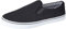Mens Slip on Canvas Summer Shoes (12, Black)