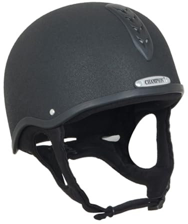 Champion Junior X-air Plus Reithelm (57-58 cm) (Schwarz)