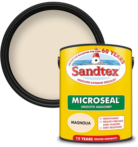 Sandtex Ultra Smooth Masonry Paint 5 Litre Magnolia