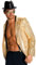 Rubie's Costume Deluxe Herren Gold Pailletten Jacke Kostüm, gold, X-Large