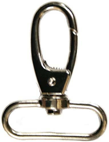 Jajasio 5 STK. Karabinerhaken, drehbarer Wirbel/für Gurtband 40 mm / #5