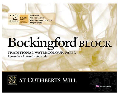 Bockingford 300gsm Block 16 x 12 (31 x 41cm) Rough