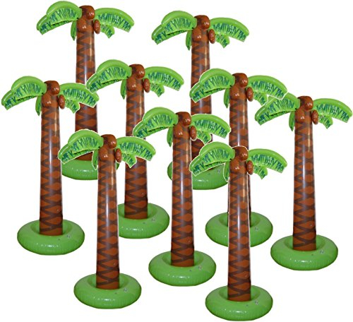 Aufblasbare Palme 9er Set Palmen