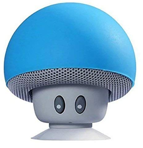 Hipipooo Mini altoparlante portatile wireless Bluetooth e supporto per telefono cellulare con ventosa Compatibile con telefono cellulare, laptop, pc (blu)