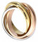 Taffstyle® Damen Verlobungsring Wickelring Designer Schmuck 3 in 1 Ring Edelstahl - Silber Gold Bronze - Größe 58 (18.5)