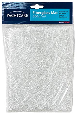 Yachtcare 137188 1, 0 QM G 300 Glasfasermatte, weiß, 300g / m²
