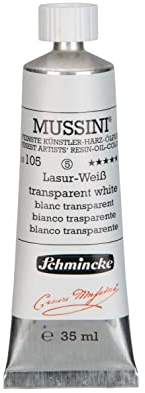 Schmincke MUSSINI® - feinste Künstler-Harz-Ölfarben, Lasur-Weiß - 35 ml