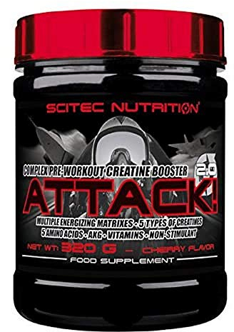 Scitec Nutrition Attack 2.0 320 g cherry