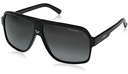 Carrera Unisex-Erwachsene 33/S Sonnenbrille, Schwarzer Rahmen/graue Farbverlaufslinse