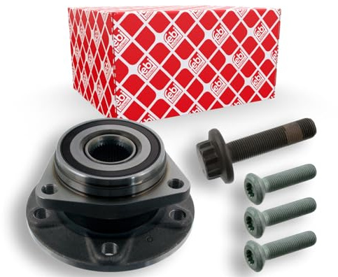 febi bilstein 46334 Radlagersatz mit Radnabe, Antriebswellenschraube und Befestigungsschrauben, 1 Stück