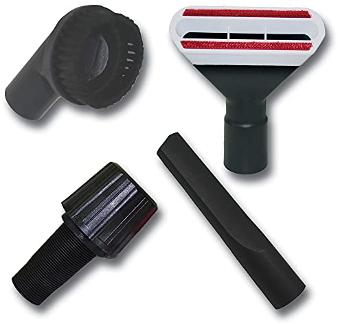 A&H Haushaltswaren | 4-teiliges Düsenset kompatibel mit alle Siemens Staubsauger z.B. Dino E Super XS, VS 06G2410, Synchropower, Dino,Typ D E F G,