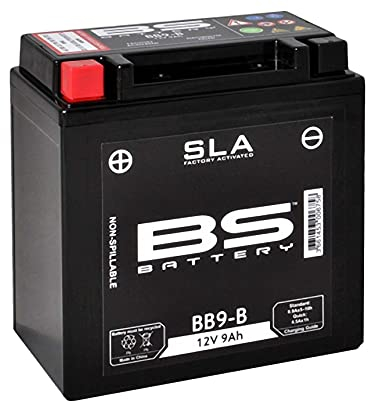 BS Battery 300837 BB12AL-A2 AGM SLA Motorrad Batterie, Schwarz