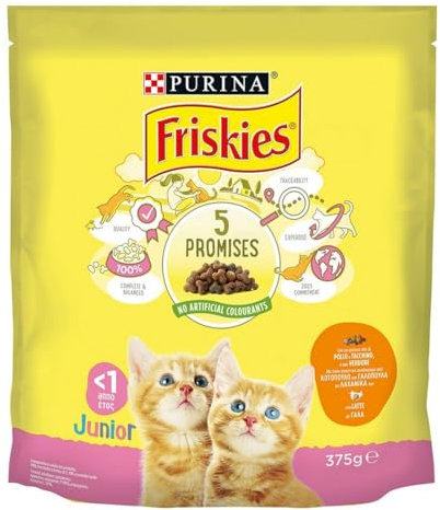 FRISKIES 375 Gr. Secco Junior Pollo-Latte-Verdure Katzenfutter
