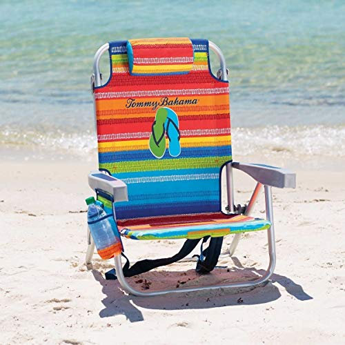 Tommy Bahama 2016 Backpack Cooler Chair with Storage Pouch and Towel Bar