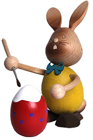 Drechslerei Kuhnert Hase Stupsi als Eiermaler 13 cm Neuheit 2014 52212