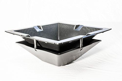 Sifone antiodore TYPHON 490x490 MGS PP nero per griglie e caditoie stradali (pozzetti) serie PLUVIA 550