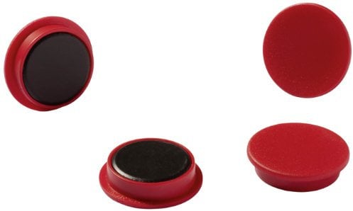 Durable Magnete, Industrieverpackung, 21 mm, 210p, rot, 20 Stück, 475203
