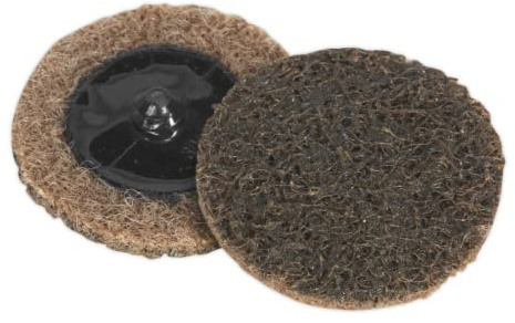 Sealey PTCQC50C Quick Change Preparation Pad Ø50mm Coarse Pack of 10