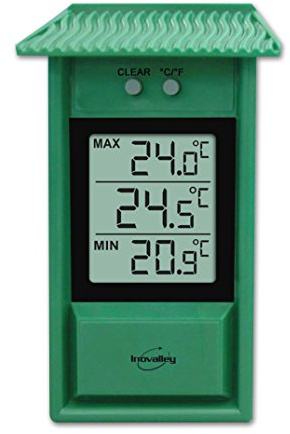Inovalley 312ELG Thermomètre Mini/Maxi Plastique Vert