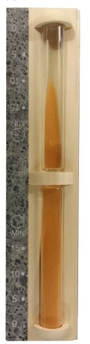Interline 140010050 Sauna-Sanduhr 15 Minuten mit Speckstein Streifen