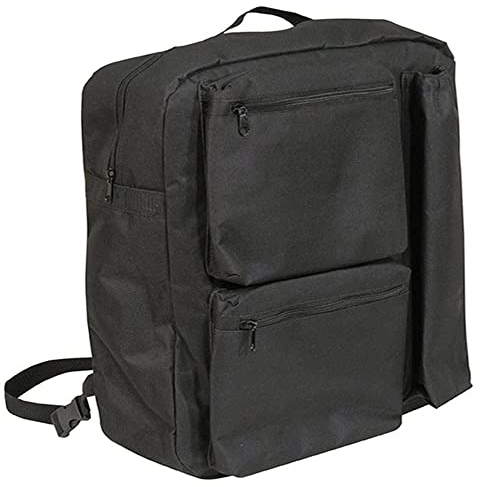 Aidapt Deluxe Mobility Scooter Shopping Bag Crutch/Stick Holder Generous Storage,5 Zipped Compartments,Water Resistant,Sturdy Carry Handle,Wheechair,Rucksack,BackSack,Storage Bag,Elderly,Disability