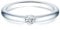 Trilani Damen Verlobungsring 925/- Sterling Silber mit Zirkonia in Brilliantschliff Solitärring Spannring Antragsring