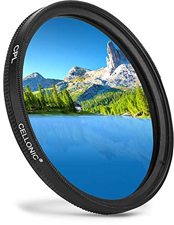 CPL Filter kompatibel mit Nikon (Ø 52mm) Objektiv mit 52mm Filtergewinde - Zirkularer Polarisationsfilter Polfilter CPL-Filter Polarisation