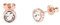 Ted Baker Sinaa Crystal Stud Earrings For Women (Rose Gold/Crystal)