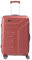 travelite 4-Rad Koffer Größe M mit Dehnfalte + TSA Schloss, Gepäck Serie VECTOR: Robuster Hartschalen Trolley in stylischen Farben, 072048-88, 70 cm, 79 Liter (erweiterbar auf 91 Liter), koralle (rot)
