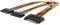 DIGITUS AK430405003M Cavetto Interno SATA 15 Poli Connettori Maschio - 2 Femmine, 30cm