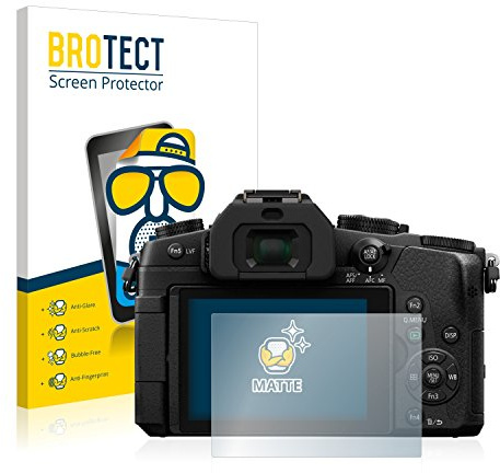 BROTECT Schutzfolie für Panasonic Lumix DMC-G81 | 2 Stück Entspiegelnder Displayschutz Made in Germany Matte Displayschutz-Folie Anti-Reflex Anti-Fingerprint Einfache Montage