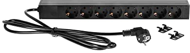 Adam Hall Cables 87471 19 Stromverteiler 1HE 8-Fach mit Schalter