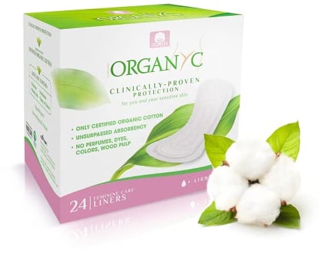 Organ(y)c, Slipeinlagen aus 100% zertifizierter Bio-Baumwolle für leichte Tage - 24er-Packung