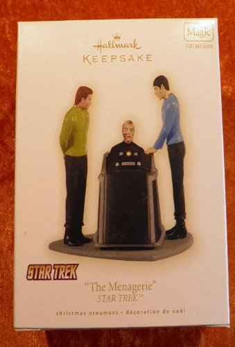 Star Trek - The Menagerie - Classic Enterprise Spock Kirk Pike - Light and Sound - Christmas Ornament - Hallmark Keepsake (2009)