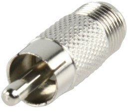 electrosmart Pack of 5 RCA/Phono Male Plug to F Female Socket Adaptor/Connectors