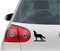 INDIGOS UG Aufkleber - Autoaufkleber - JDM - Die Cut - Howling Lone Wolf Decal Auto Window Laptop Sticker - schwarz - 111mmx88mm