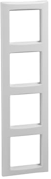 Elso Rahmen 264404 4fach Joy reinweiß Abdeckrahmen