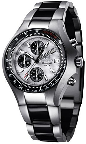 FIREFOX Gladiator FFS11-104 Silbergrau Chronograph Edelstahl Herrenuhr Massive Armbanduhr 10 ATM Prüfdruck Kaliber VD57