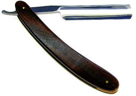 Wittex Rasiermesser mit Edelholz-Schaft 3/8 Klinge