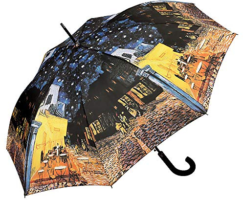 VON LILIENFELD Regenschirm Vincent van Gogh: Nachtcafé Auf-Automatik Damen Herren Kunst Stabil Stockschirm