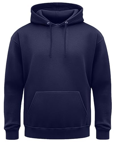 XX-Large Navy Classic Plain Pullover Hoodie Unsex and These are Ideal for Mens and Ladies Hooded Sweatshirt