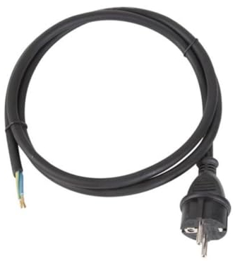 Perel EPC015R15 Cordon d'alimentation 1,5m-3G1,5 CEE 7/7 et Extrémité sans Prise, Multicolore