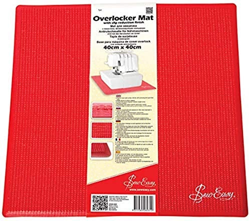 Antirutschmatte für Over- Coverlockmaschinen (40 x 40 cm/ rot)