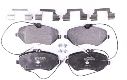 HELLA 8DB 355 011-491 Brake pad set - with integrated wear warning contact - T1462 - for e.g. CITROEN / PEUGEOT