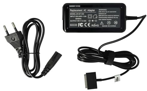vhbw Bloc d'alimentation Compatible avec ASUS Transformer Book TX300CA, TX300 Ordinateur Portable - Câble de 200 cm, 65 W - Remplacement pour A 90-XB3NN0PW00040Y, ADP-65AW, PA-1650