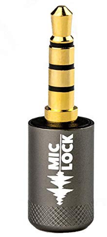 Mic-Lock 3.5mm for Headphone Port - Microphone Audio and Data Security - Privacy Protector for Laptops, Smartphones, Tablets, and Computers (Gray, Single Pack)