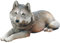 Sandicast Große Life Größe Gray Wolf Skulptur, grau, Original Size