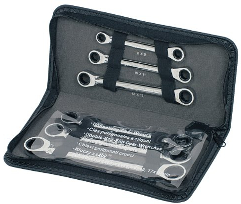 KS Tools 503.4557 Chromeplus Lot de 6 Clés polygonales à cliquet