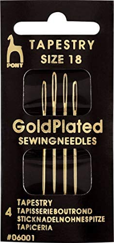 Pony Sewing Needles: Tapestry Size 18, Multi-Colour